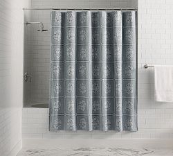 Floral Matelasse Shower Curtain