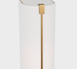 Sofia Linen Shade Single Medium Sconce (16")