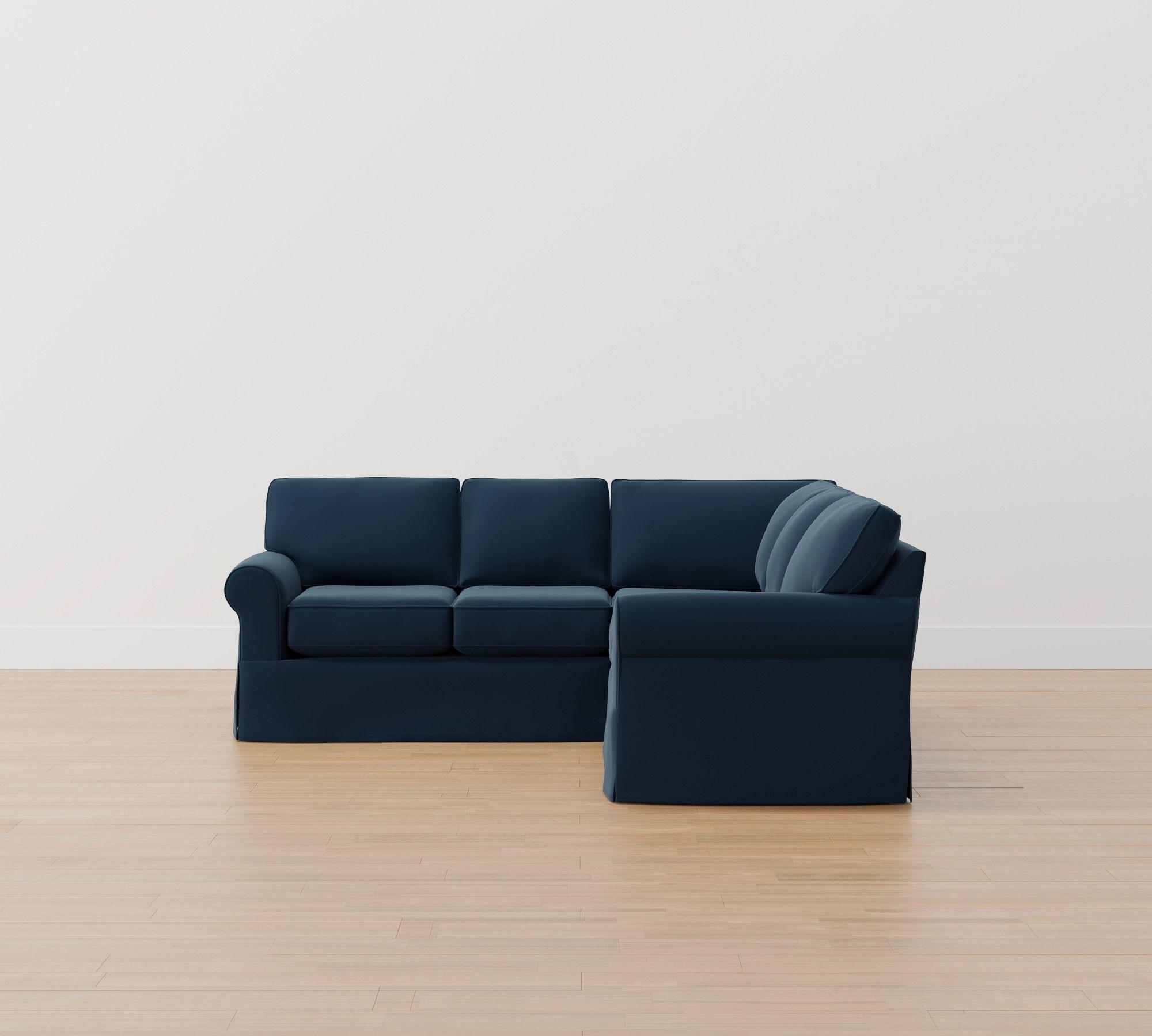 Buchanan Roll Arm Slipcovered 3-Piece L-Shaped Sectional (95") - thumbnail 9