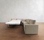 Westwood Slim Arm 3-Piece L-Shaped Wedge Sleeper Sectional (124")