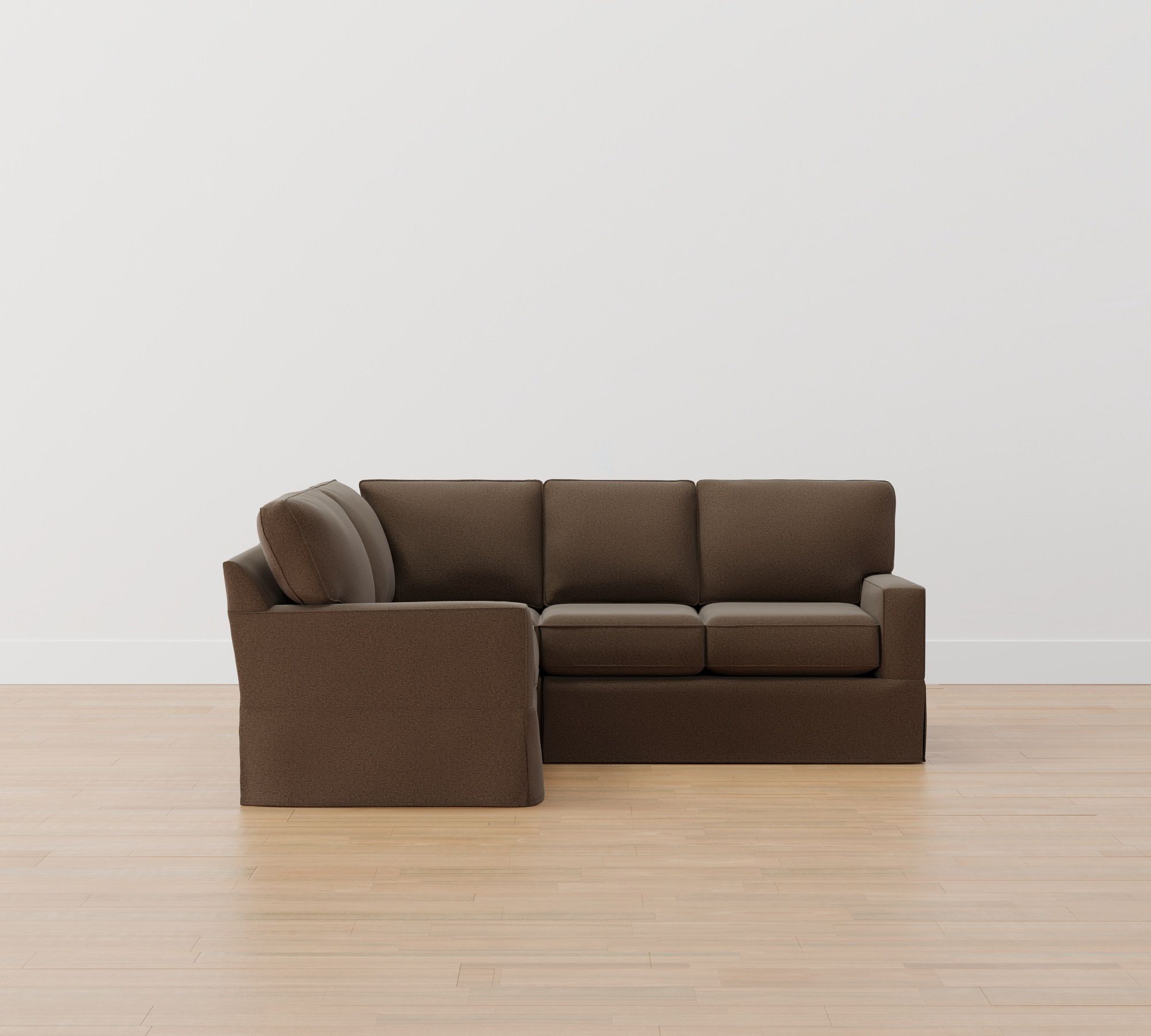Buchanan Square Arm Slipcovered 3-Piece Sectional (93")