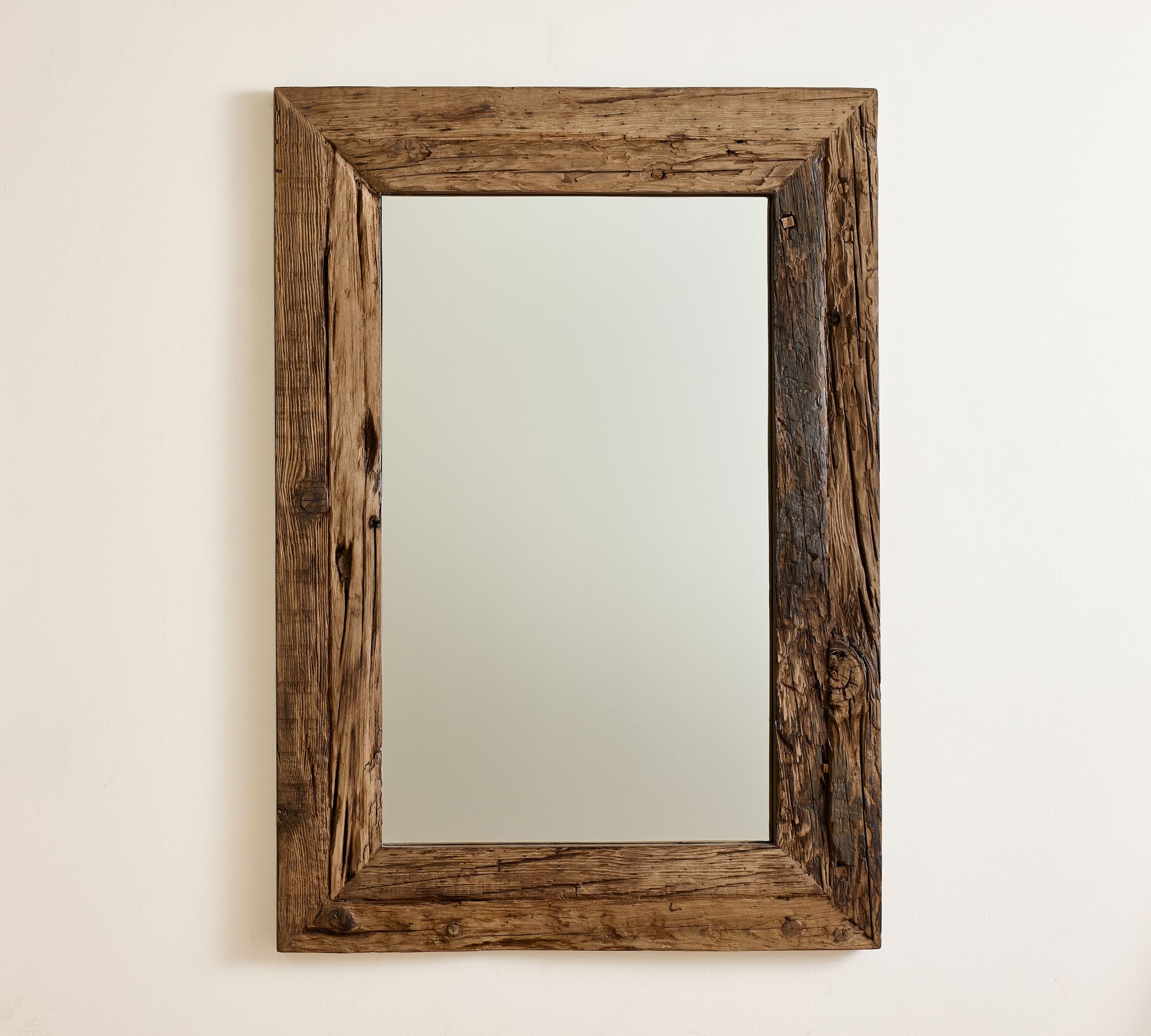 Reclaimed Pine Rectangular Wall Mirror