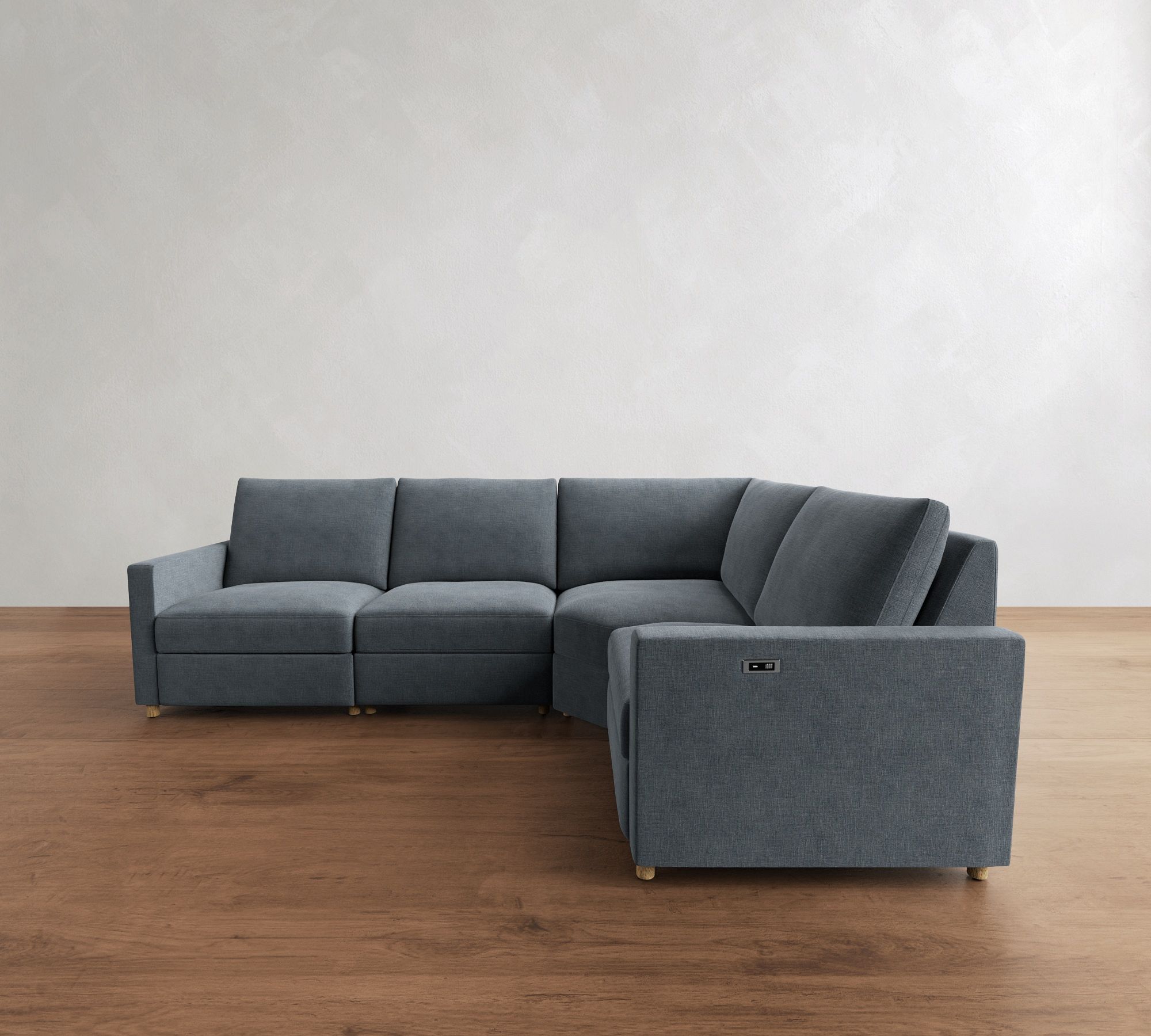 Westwood Slim Arm Reversible Power Reclining Sectional (117")