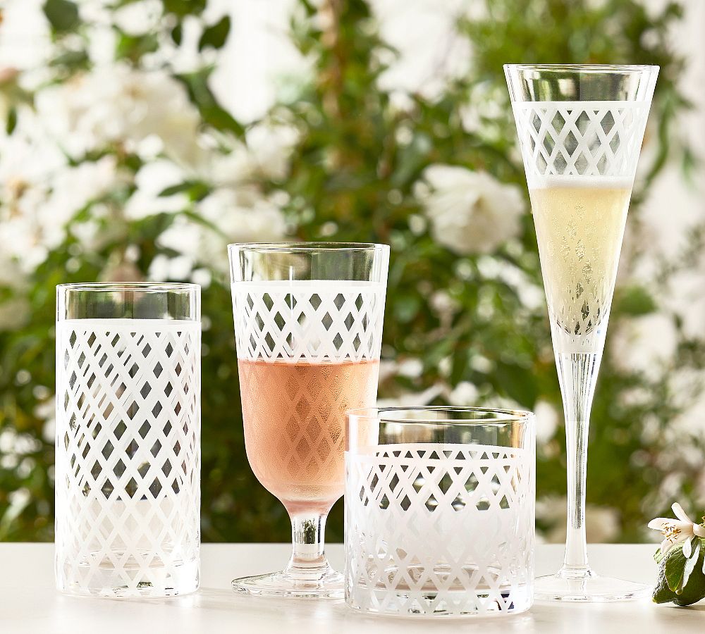 Monique lhuillier Trelliage Glassware Collection by Pottery Barn
