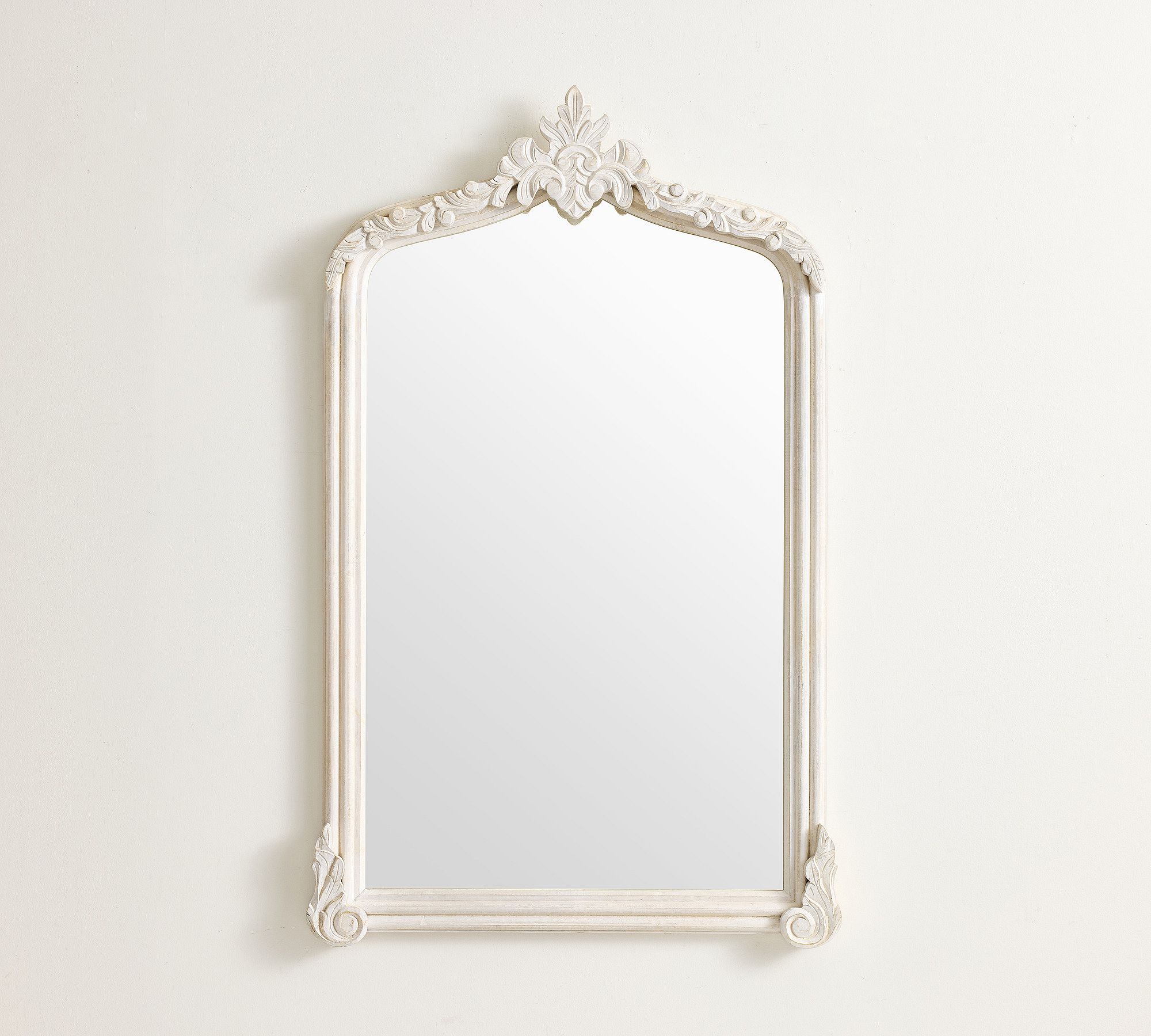 LoveShackFancy Carved Wood Mirror