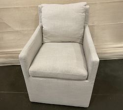 Open Box: Carder Upholstered Dining Armchair - Cream