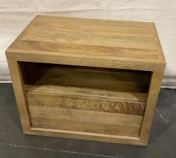 Open Box: Cayman Nightstand without Glass Top (27") - Heirloom Wheat