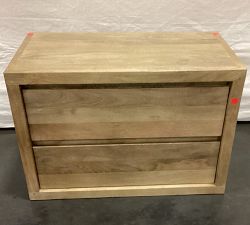 Open Box: Cayman Wide Nightstand without Glass Top (33") - Heirloom Wheat
