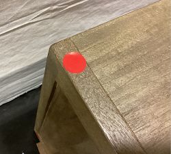 Open Box: Cayman Wide Nightstand without Glass Top (33") - Heirloom Wheat