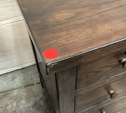 Open Box: Farmhouse 4 Drawer Nightstand (28.5") - Sienna Brown