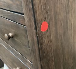 Open Box: Farmhouse 4 Drawer Nightstand (28.5") - Sienna Brown