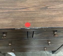 Open Box: Farmhouse 4 Drawer Nightstand (28.5") - Sienna Brown