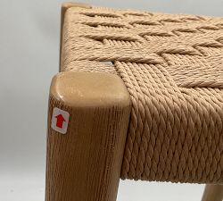 Open Box: Fenton Small Space Woven Backless Counter Stool (24"H) - Seadrift