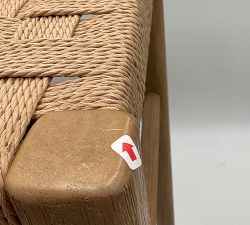 Open Box: Fenton Small Space Woven Backless Counter Stool (24"H) - Seadrift