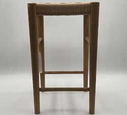 Open Box: Fenton Small Space Woven Backless Counter Stool (24"H) - Seadrift
