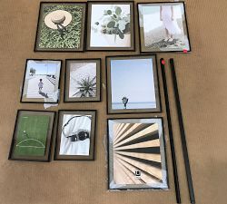 Open Box: Hanging Gallery Frames, Set of 9 - Black