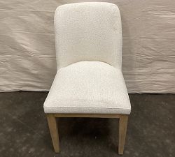 Open Box: Layton Upholstered Dining Chair - Performance Boucle Oatmeal, Seadrift