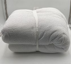 Open Box: Vintage Washed Cotton Linen Comforter, King/Cal. King - White