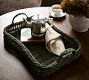 Chris Loves Julia Woven Handled Tray