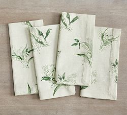 Monique Lhuillier Lily of the Valley Cotton Napkins - Set of 4