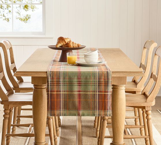 Woodrow Plaid Cotton Table Runner