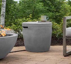 Nerissa Concrete Round Propane Tank Storage Cover (19")