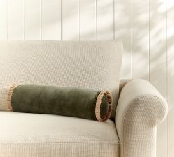 Everywhere Velvet With Fringe Bolster