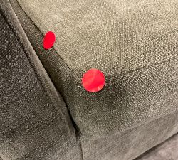 Open Box: Hyde Upholstered Swivel Chair - Performance Casual Chenille Dark Moss
