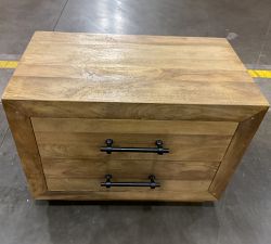 Open Box: Oakleigh 2 Drawer Nightstand (32") - Heirloom Wheat, Traditional Hardware