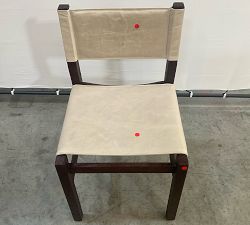 Open Box: Segura Leather Dining Side Chair - Statesville Pebble, Coffee Bean Finish