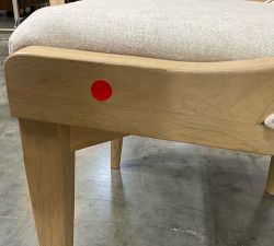Open Box: Vintners Upholstered Wood Frame Dining Chair -  Rustic Linen Parchment, Savanna