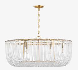 Ranae Glass Round Chandelier (28"-42")