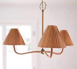Dayna Round Rattan Chandelier (30" - 40")