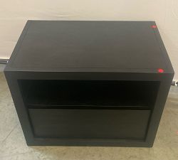 Open Box: Cayman Nightstand without Glass Top (27") - Warm Black