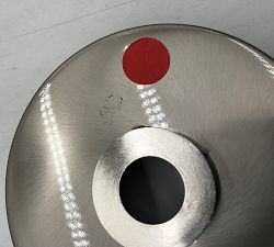 Open Box: Charlotte Glass Pendant, Small (7") - Brushed Nickel