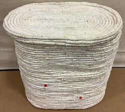 Open Box: Coil Hamper, Double - Whitewash