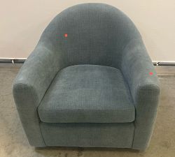 Open Box: Gideon Swivel Chair - Performance Casual Chenille Slate