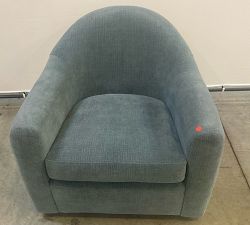 Open Box: Gideon Swivel Chair - Performance Casual Chenille Slate