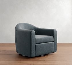 Open Box: Gideon Swivel Chair - Performance Casual Chenille Slate
