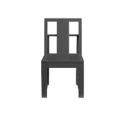 Open Box: Indio Metal Outdoor Side Chair - Slate