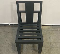 Open Box: Indio Metal Outdoor Side Chair - Slate