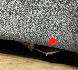 Open Box: Pearce Square Arm Right Cuddle Chaise - Performance Heathered Tweed Indigo