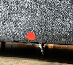 Open Box: Pearce Square Arm Right Cuddle Chaise - Performance Heathered Tweed Indigo
