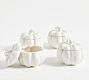 Pumpkin Stoneware Lidded Soup Bowls - Set of 4