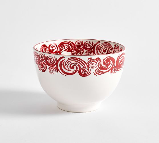 Lunar New Year Stoneware Noodle Bowls - Set of 4