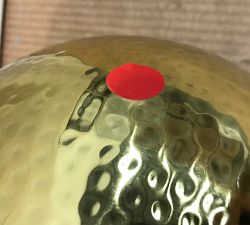 Open Box: Danielle Round Table Lamp (19"H) - Brass