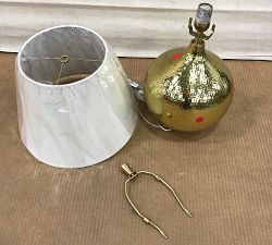 Open Box: Danielle Round Table Lamp (19"H) - Brass