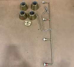 Open Box: Ender Metal Linear Chandelier (56"W x 9.5"H) - Satin Brass