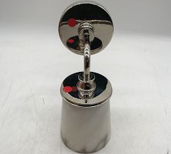 Open Box: Hayes Alabaster Single Sconce (11") - Polished Nickel