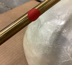 Open Box: Isabel Capiz Round Pendant (13") - Natural